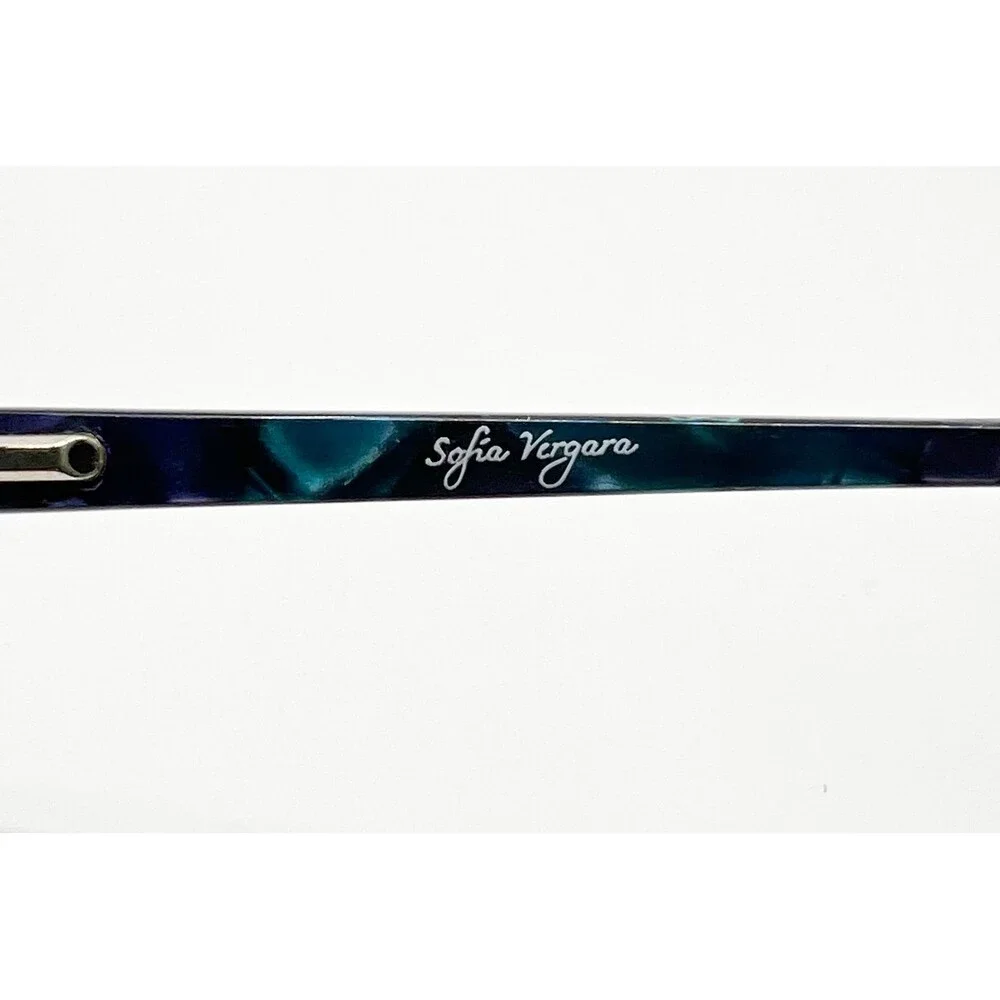 Sofia Vergara Eyeglasses Womens Navy Blue Arminda Marble Frame 52-16-135